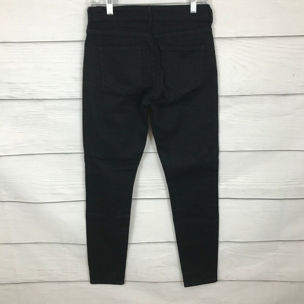 Everlane Women's Size 27 Regular Jeans Black Denim Skinny Leg High Rise 10" - Picture 4 of 5